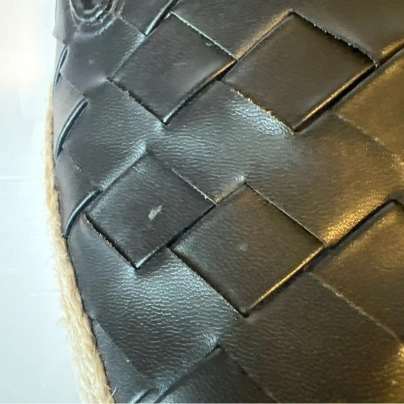 Franco Sarto Women's Hydee Slip On Shoe Size 10 Platform Flats Black Woven Vegan - Picture 12 of 13